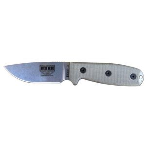 ESEE 3P Fixed Blade Knife Uncoated